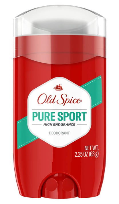 Old Spice High Endurance Pure Sport Solid Deodorant – Pack of 3 (2.25 oz each)