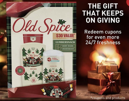 Old Spice Lumbersnack Gift Set – LumberSnack & Snickerdudel Holiday Scents