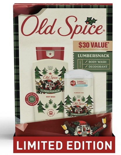 Old Spice Lumbersnack Gift Set – LumberSnack & Snickerdudel Holiday Scents