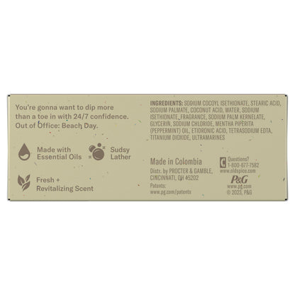 Old Spice Seas the Day Premium Bar Soap – Eucalyptus & Coconut Cream, Plant-Based Cleanser (Pack of 6)