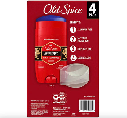 Old Spice Swagger Aluminum Free Deodorant 3 oz — 4 Pack | binoa