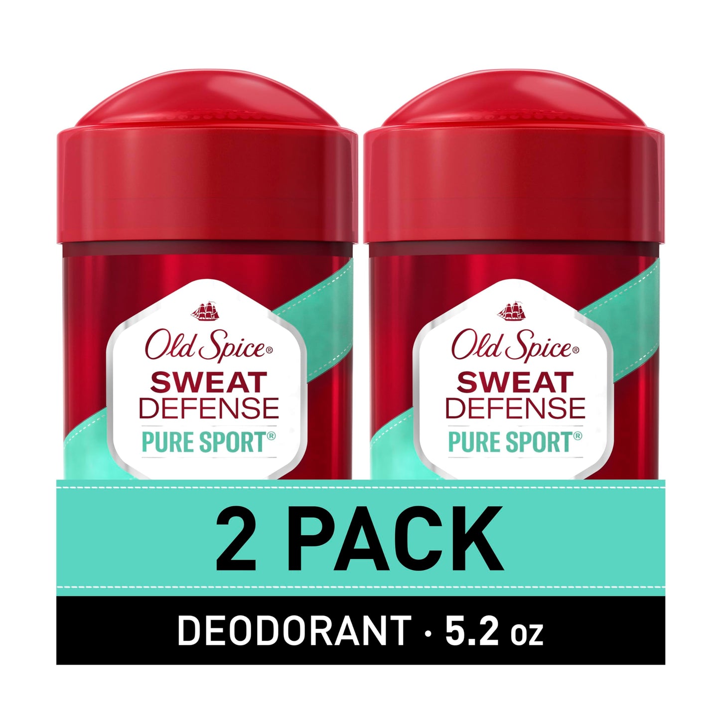 Old Spice Sweat Defense Soft Solid Antiperspirant & Deodorant – 2-Pack, Lemon-Lime, 48 Hour Protection