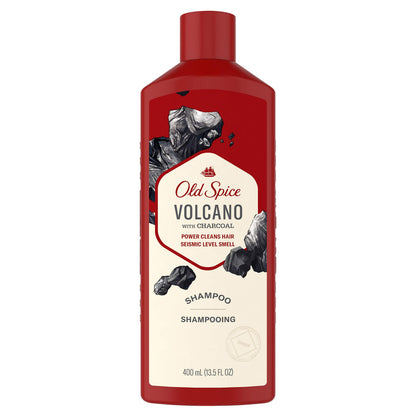 Old Spice Volcano with Charcoal Shampoo – Barbershop-Quality Cleanse