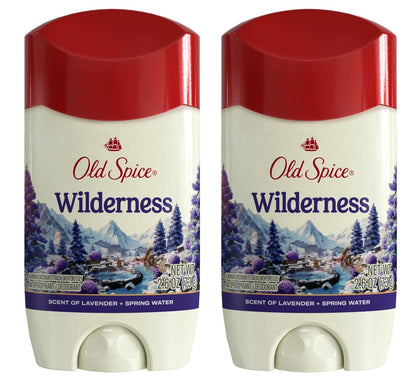 Old Spice Wilderness for Men Anti-Perspirant & Deodorant – Lavender, 2.6 oz (Pack of 2)