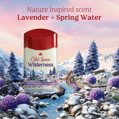 Old Spice Wilderness for Men Anti-Perspirant & Deodorant – Lavender, 2.6 oz (Pack of 2)