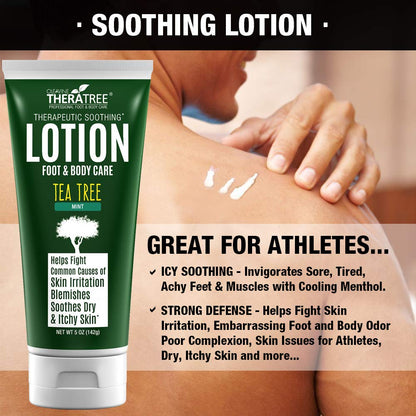 Oleavine Tea Tree Lotion with Neem Oil for Foot & Body