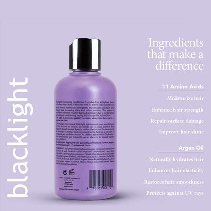 Oligo Professionnel Blacklight Nourishing Conditioner for Blondes – Sulfate-Free, Vegan, Argan Oil Hydration – 8.5 oz
