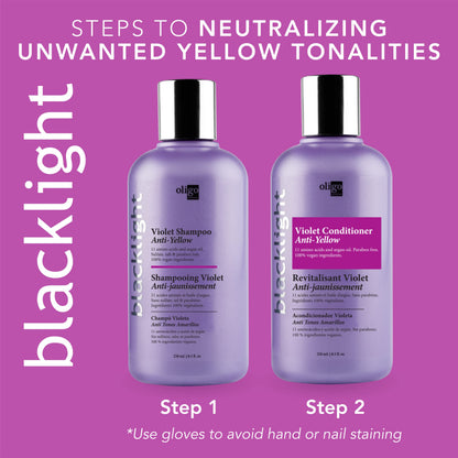 Oligo Professionnel Blacklight Violet Conditioner — Purple Toner for Blondes, Vegan, 8.5oz