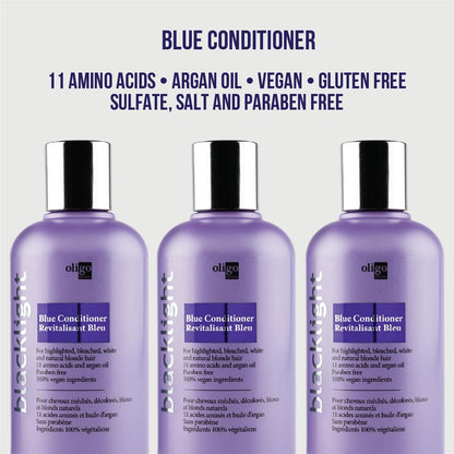 Oligo Professionnel Blacklight Blue Conditioner for Blondes – Vegan, Hydrating, Anti-Brass, 8.5 oz
