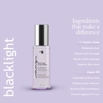 Oligo Professionnel Blacklight Shine Drops – Weightless Hair Oil & Anti-Frizz Serum (3.4 oz)