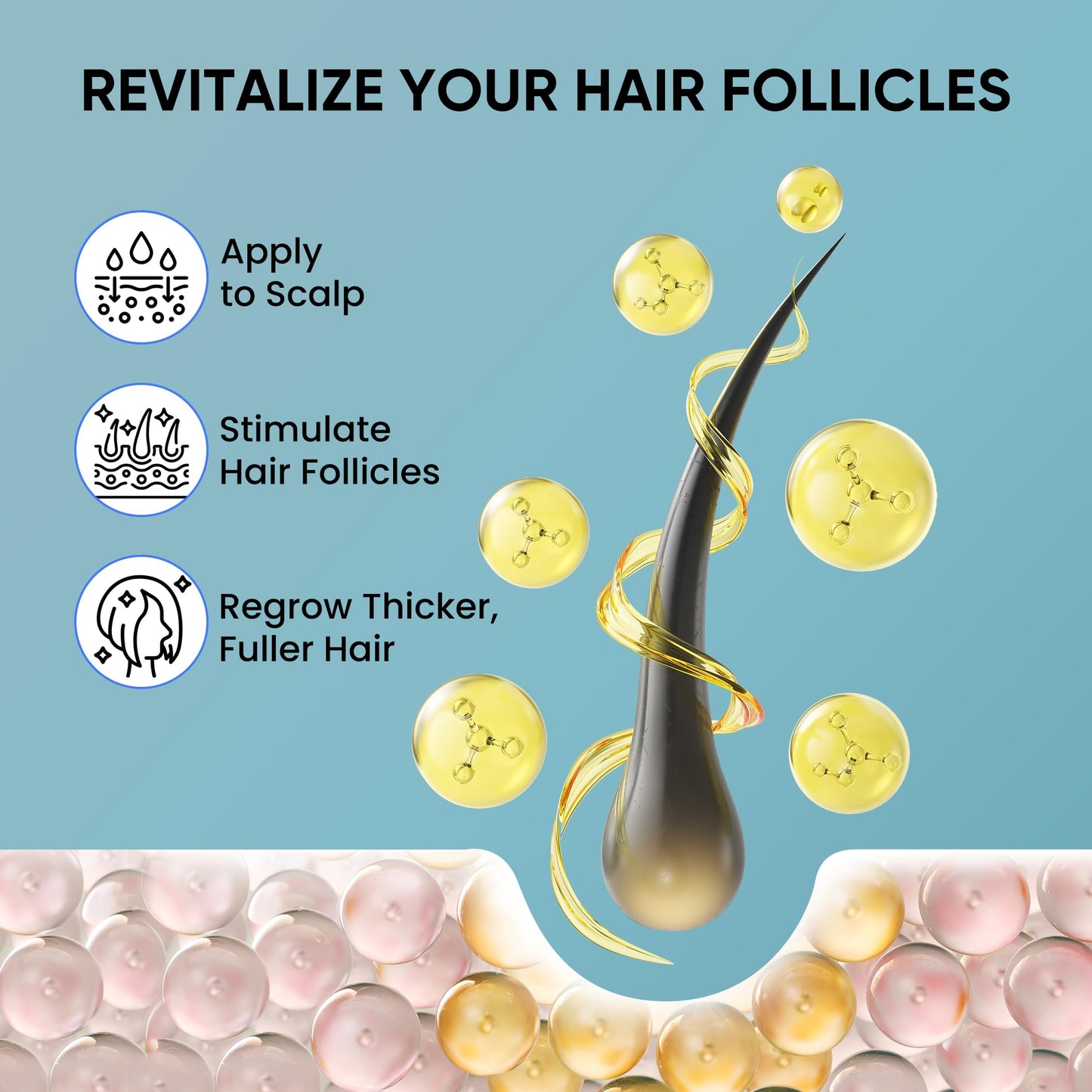 OLIVITA Hair Growth Spray for Men and Women - Safe, Paraben- and Sulfate-Free