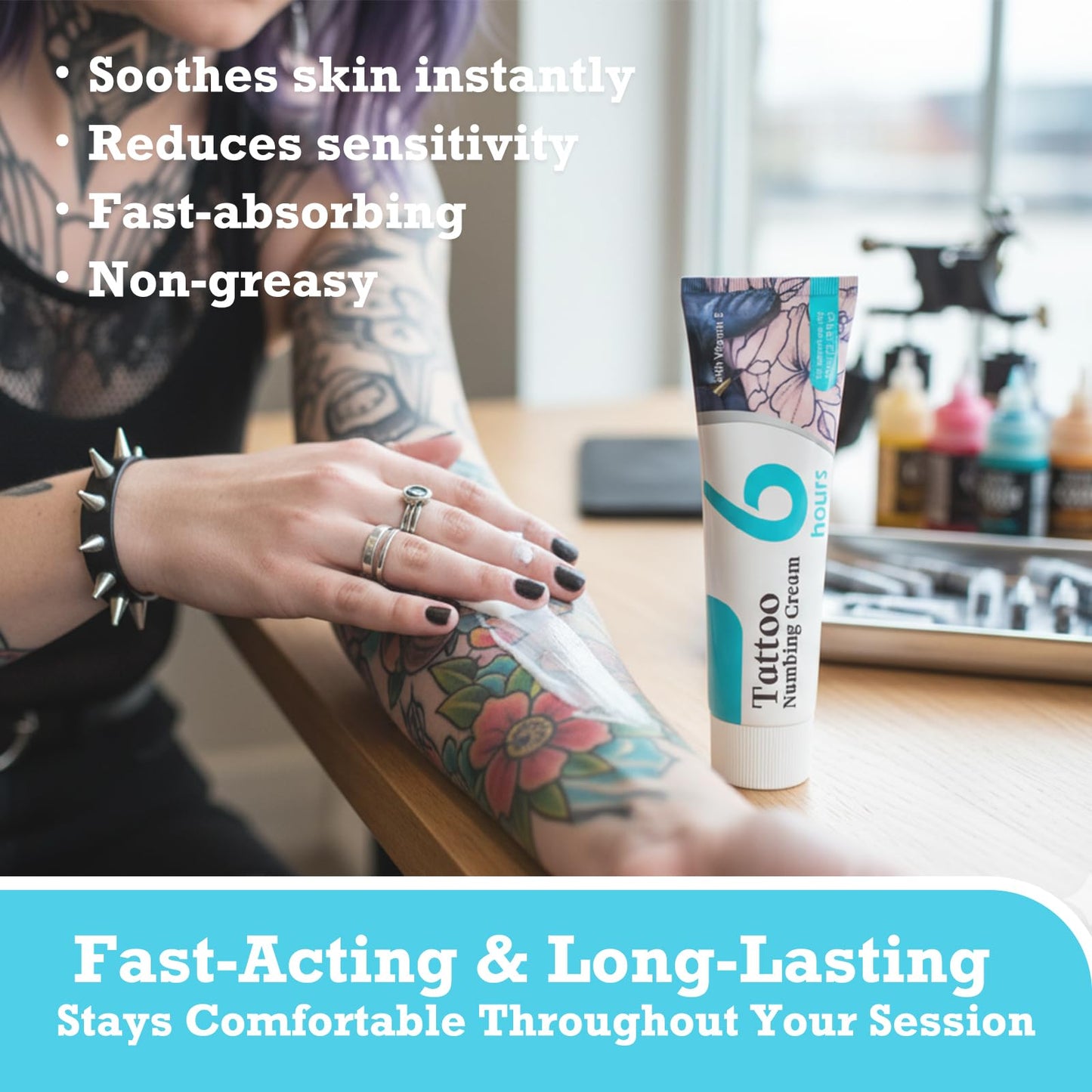 Olvaxin Tattoo & Waxing Prep Comfort Cream – Fast-Absorbing Emu Oil Formula, 2.12 fl oz