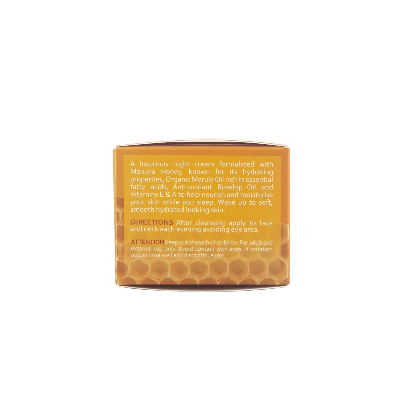 Om She Aromatherapy Manuka Honey Night Cream – Hydrating Night Moisturizer with Marula & Rosehip