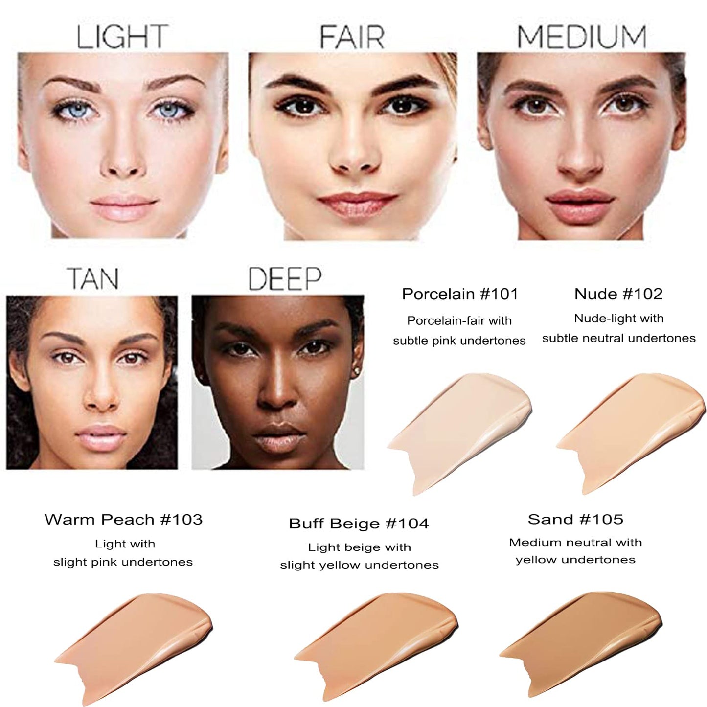 Omaky Phoera Foundation - Full Coverage Matte Foundation | Oil Control & Long-Lasting