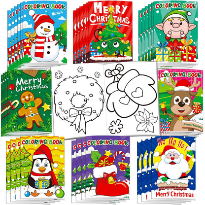 Omgouue 32-Piece Christmas Coloring Books for Kids – 5x7 Inch Holiday Coloring Set