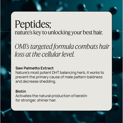 OMI WellBeauty Men's Hair Growth Peptides — Doctor-Recommended Follicle Fortifying Biotech