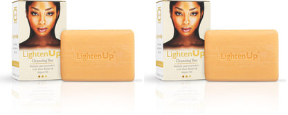 OMIC Lighten-Up Anti-Aging Cleansing Bar Soap 200g – Shea Butter & Argan Oil, Pack of 2