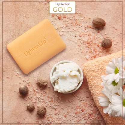 OMIC Lighten-Up Anti-Aging Cleansing Bar Soap 200g – Shea Butter & Argan Oil, Pack of 2