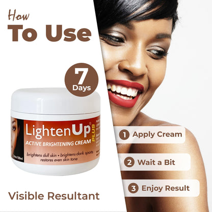 OMIC Lighten-Up Plus Active Skin Brightening Cream – 3.4 oz (100 ml) for Face & Body