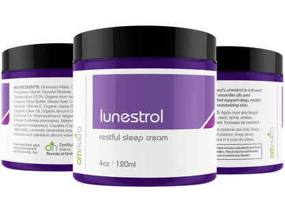 OmNutra Topical Magnesium Sleep Cream – Lavender, Melatonin-Free Deep Sleep Lotion (4 oz)