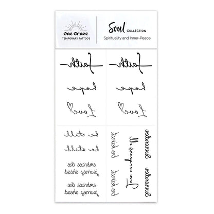 One Grace Soul Collection – Realistic Waterproof Mini Tattoos