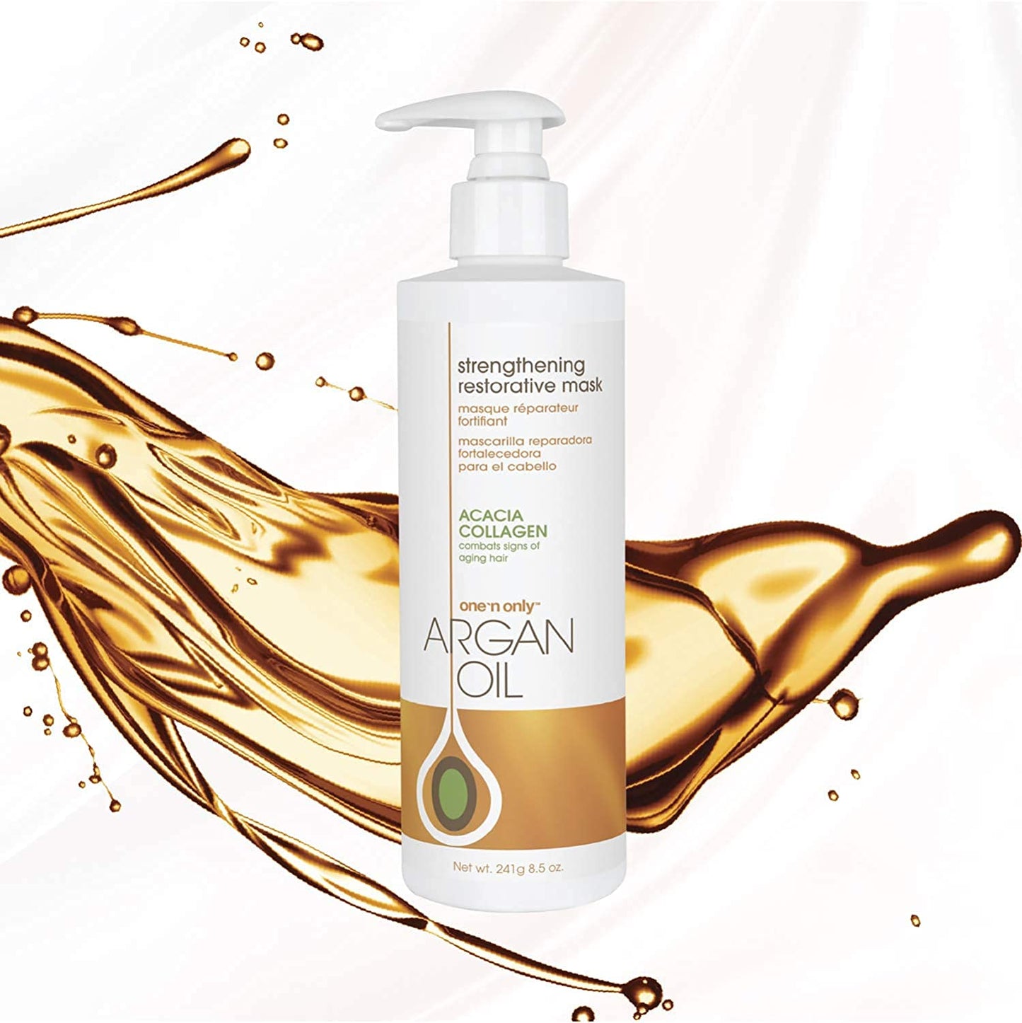 One 'N Only Hair Mask with Argan Oil – Strengthening Restorative Mask, Color Protection (Pack of 2, 7.8 oz each)