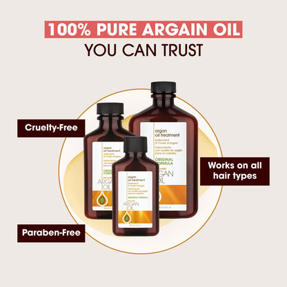 One 'N Only Soin à l'huile d'argan pour cheveux – Huile légère et hydratante pour cheveux naturels, perruques et extensions – Brillance, protection contre la chaleur et contrôle des frisottis (237 ml)