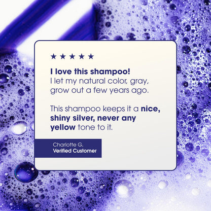 One 'N Only Shiny Silver Purple Shampoo – Argan Oil Toner for Blonde, Gray & Highlighted Hair (12 oz) Pack of 2