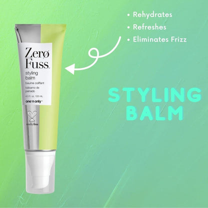 One 'N Only Zero Fuss Styling Balm – Lightweight All-Day Hold for Any Hair Type (Pack of 2)