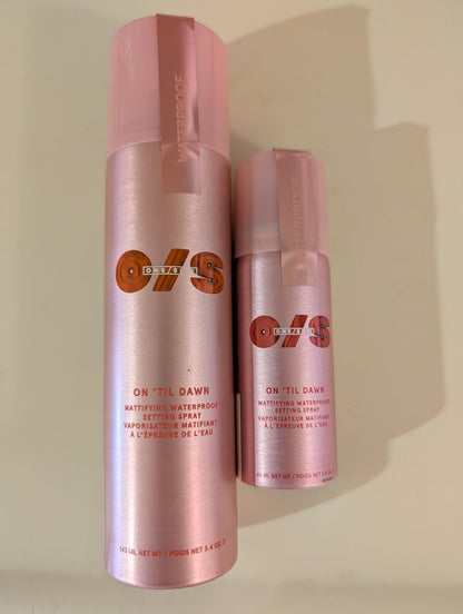 One Size On ’Til Dawn Big & Bitty Matte Waterproof Setting Spray Duo – 3.4 oz + 1.0 oz