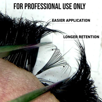 One V Salon Premade Fans Lash Extensions — 384 Fans, 10D-16D, D Curl, 0.07mm