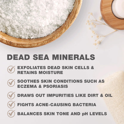 One With Nature Dead Sea Salt Lavender Bath 2.5oz 6-Pack | Mineral-Rich Skin Nourishment