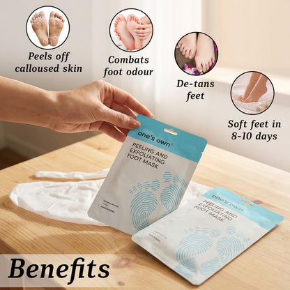 One's Own Korean Foot Peel Mask – Exfoliating Foot Mask for Dry Feet | 2 Pairs