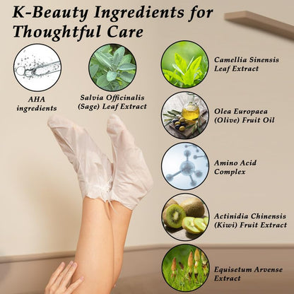 One's Own Korean Foot Peel Mask – Exfoliating Foot Mask for Dry Feet | 2 Pairs