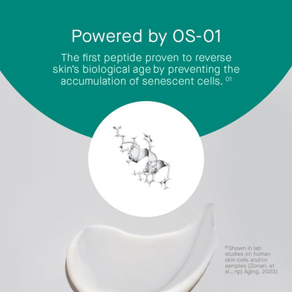 OneSkin FACE OS-01 Peptide Topical Supplement – Fragrance-Free Skin Longevity Moisturizer (50 mL / 1.7 oz)