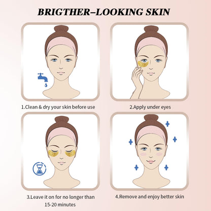 Onespring Under Eye Patches (24 Pairs) – 24K Gold, Dark Circles & Puffiness