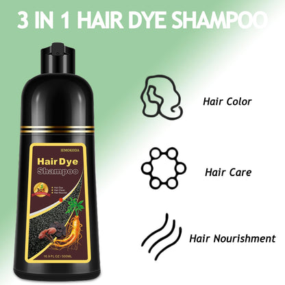 Onilyua Silver Hair Dye Shampoo 3-in-1 – Instant Color, Gentle, Lasting (16.9 oz)