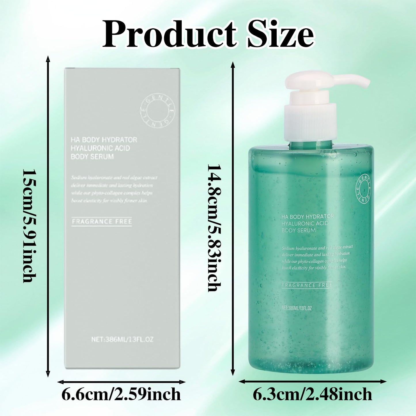 ONRSV Body Hydrator Hyaluronic Acid Serum — Deep Moisture, Fragrance-Free, 386ml