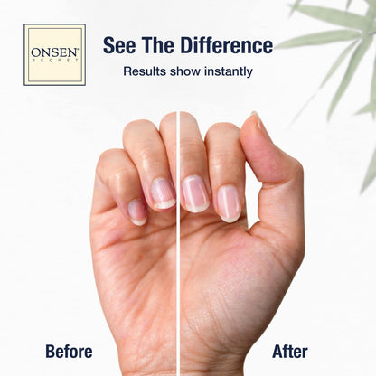Onsen Secret Cuticle Cream Bundle | Nail Oil, Double-Sided File & Buffer