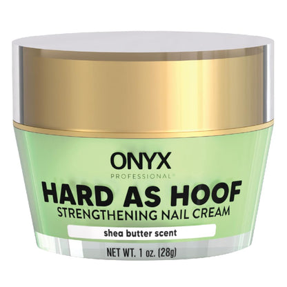 Onyx Professional Hard as Hoof Nail Strengthening Cream with Shea Butter – Nail Growth & Cuticle Conditioning (1 oz)