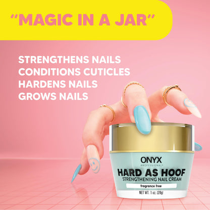 Onyx Professional Hard As Hoof Nail Strengthening Cream, Unscented – Nail Growth & Conditioning