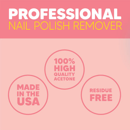 Onyx Professional Coconut Scented Nail Polish Remover + Nail File, 16 oz – Maximum Strength, Vitamin E & Grapeseed Oil