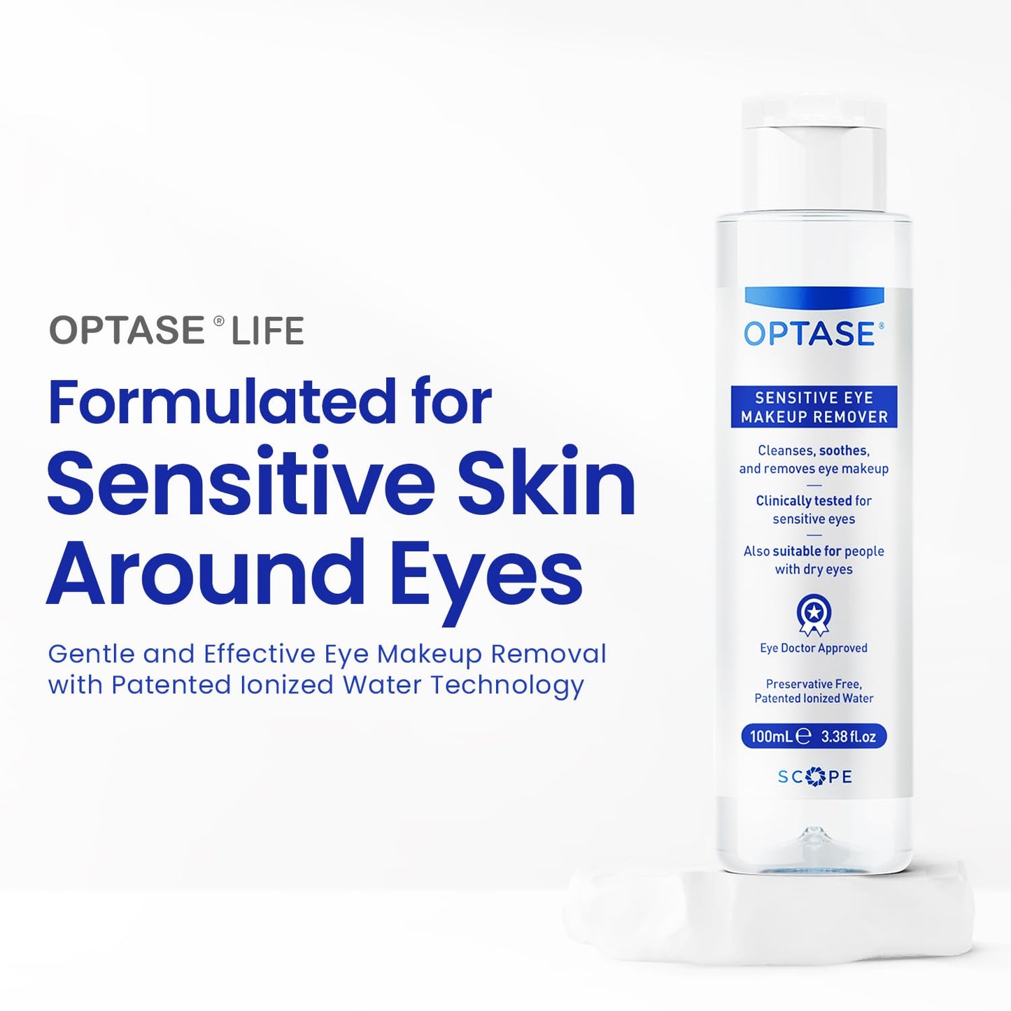 Optase Life Sensitive Eye Makeup Remover – Gentle, Effective for All Skin Types | 100ml