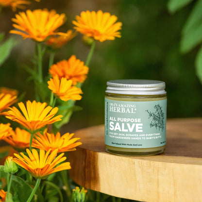 Ora's Amazing Herbal All Purpose Salve – Herbal Skin Balm with Tea Tree, 4 oz