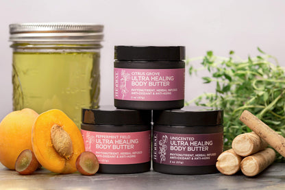 Ora's Amazing Herbal Ultra Healing Body Butter – Intensive Moisturizer for Dry Skin, Spearmint & Bergamot, 2 oz