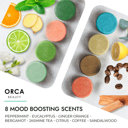 Orca Beauty Shower Steamers Aromatherapy – 8 Mood-Boosting Scents Gift Set