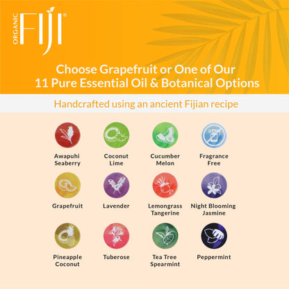 Organic Fiji Coco Fiji Soap Bar – Face & Body Moisturizing Soap with Coconut Oil & Grapefruit | Pack of 2