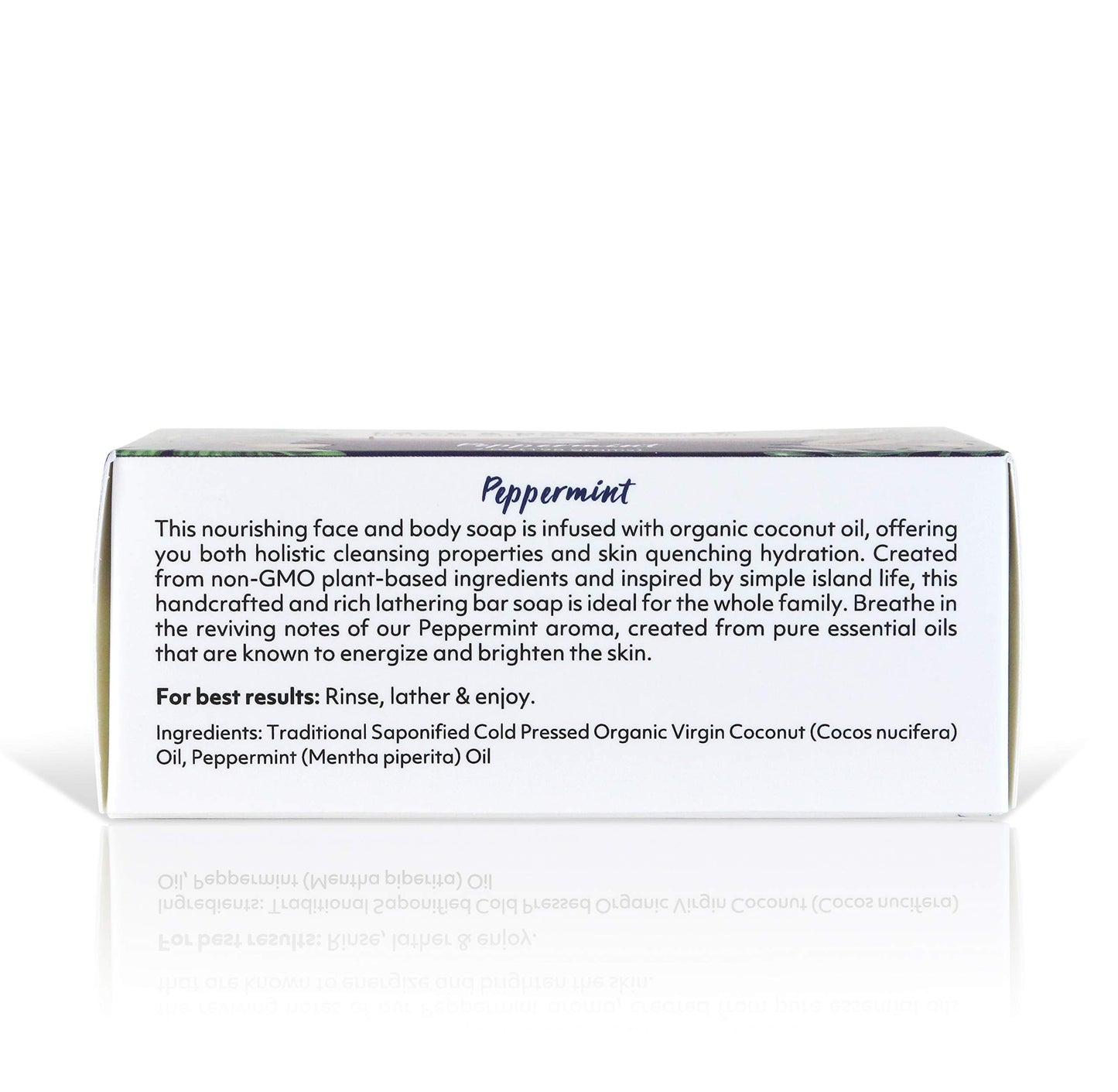 Organic Fiji Coco Fiji Soap Bar – Coconut Oil & Peppermint (Face & Body, 7 oz, Pack of 2)