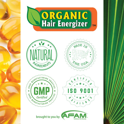 Organic Hair Energizer Hair Growth Booster – B5 Vitamin Serum (2 Pack, 6 oz) for Color-Treated Hair