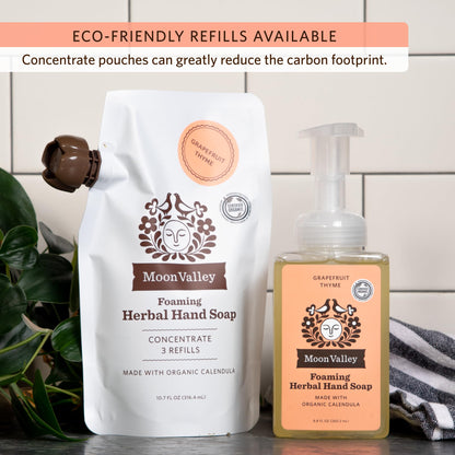 Moon Valley Organics Grapefruit Thyme Foaming Hand Soap 2-Pack